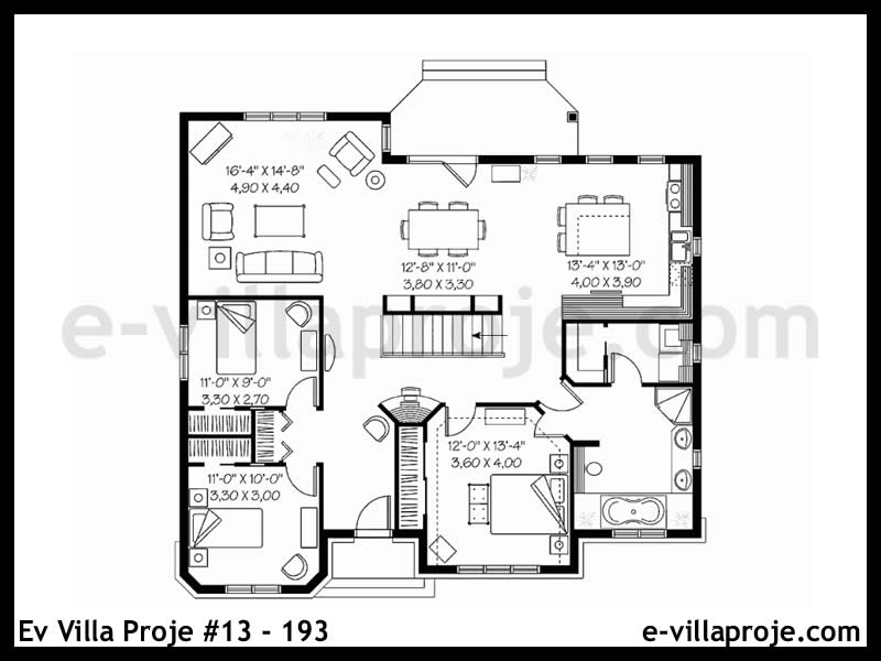 Model 13-193 — 143 m², 1 storey thumbnail 2