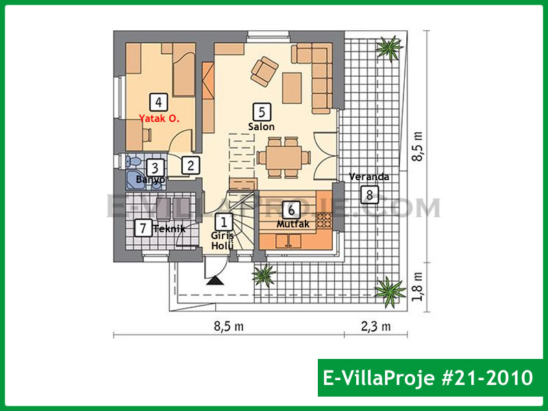 Model 21-2010 — 144 m², 2 storeys thumbnail 2