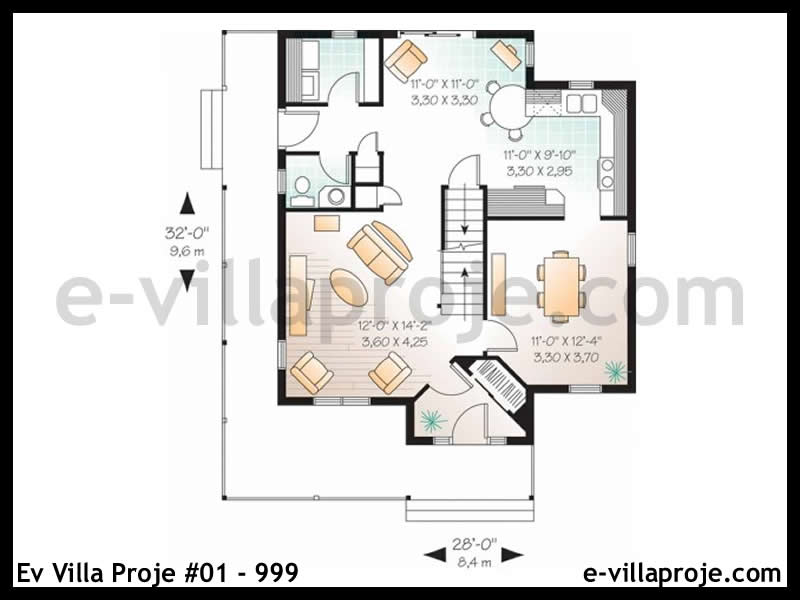 Model 01-999 — 145 m², 2 storeys thumbnail 2