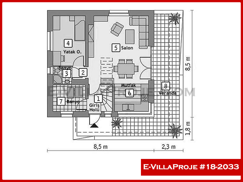 Model 18-2033 — 145 m², 2 storeys thumbnail 2