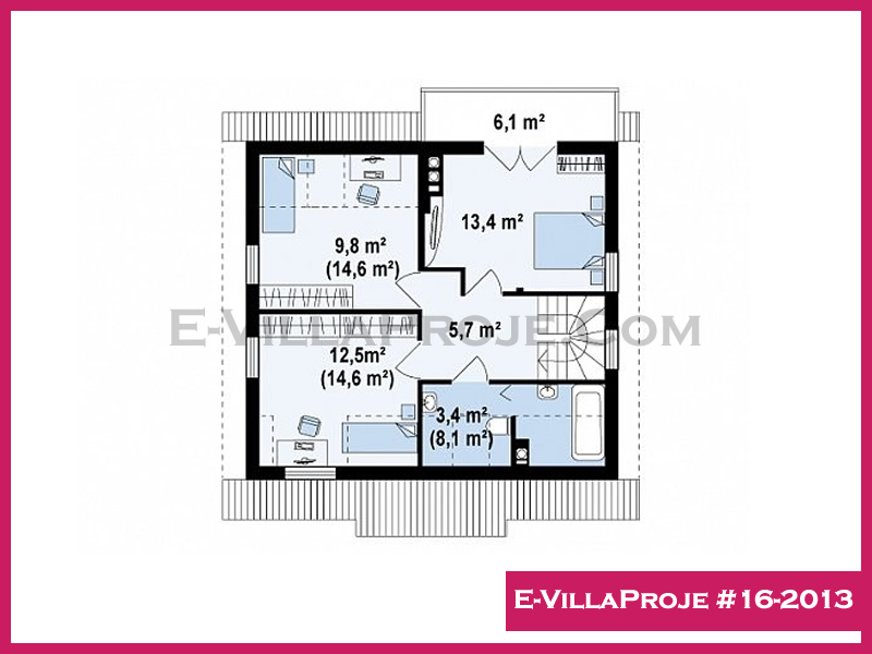 Model 16-2013 — 146 m², 2 storeys thumbnail 3