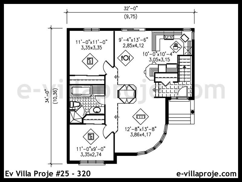 Model 25-320 — 146 m², 2 storeys thumbnail 2