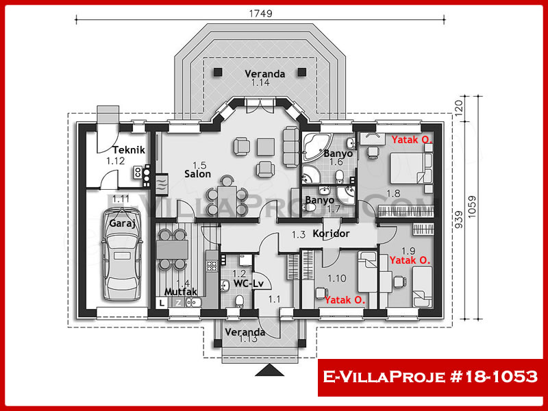 Model 18-1053 — 147 m², 1 Kat thumbnail 2