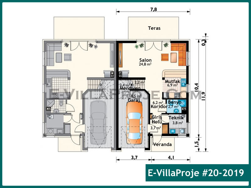 Model 20-2019 — 148 m², 2 storeys thumbnail 2