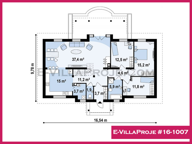 Model 16-1007 — 148 m², 1 storey thumbnail 2