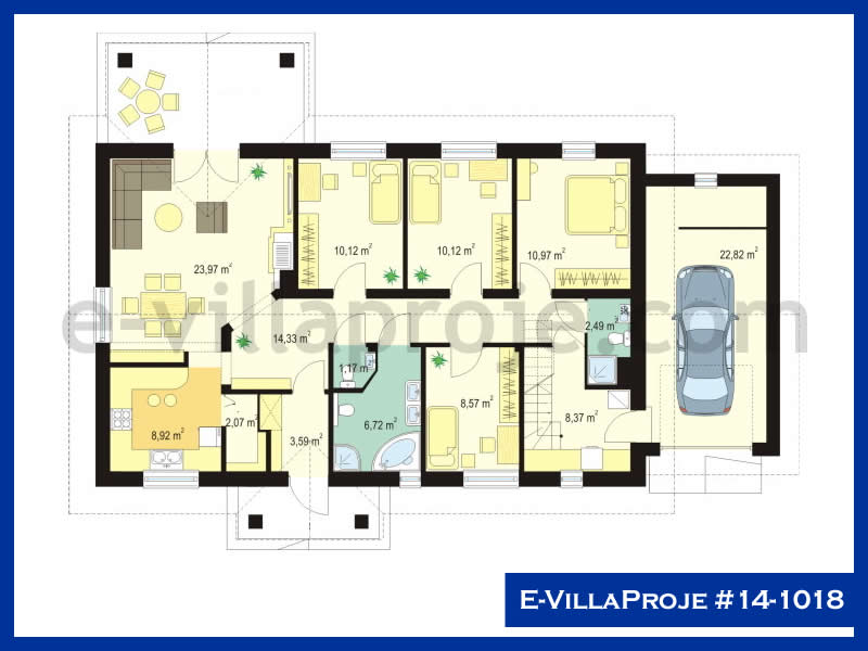 Model 14-1018 — 148 m², 1 storey thumbnail 2