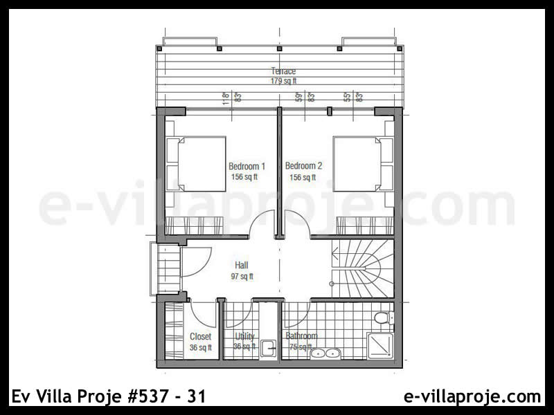Model 537-31 — 148 m², 3 storeys thumbnail 2