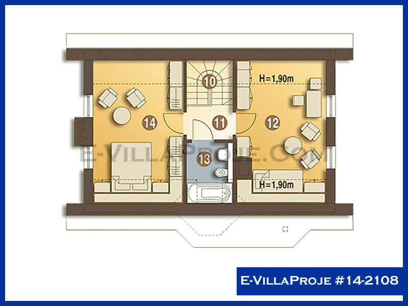 Model 14-2108 — 149 m², 2 storeys thumbnail 3