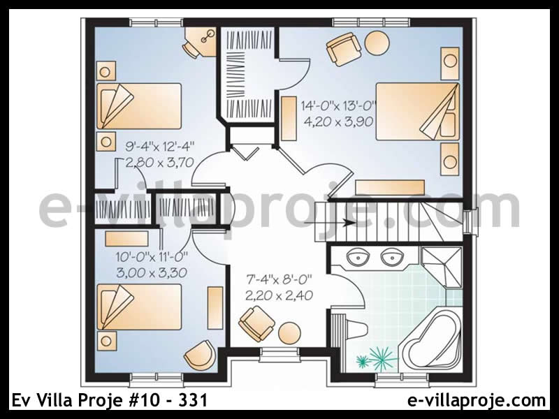 Model 10-331 — 149 m², 2 storeys thumbnail 3