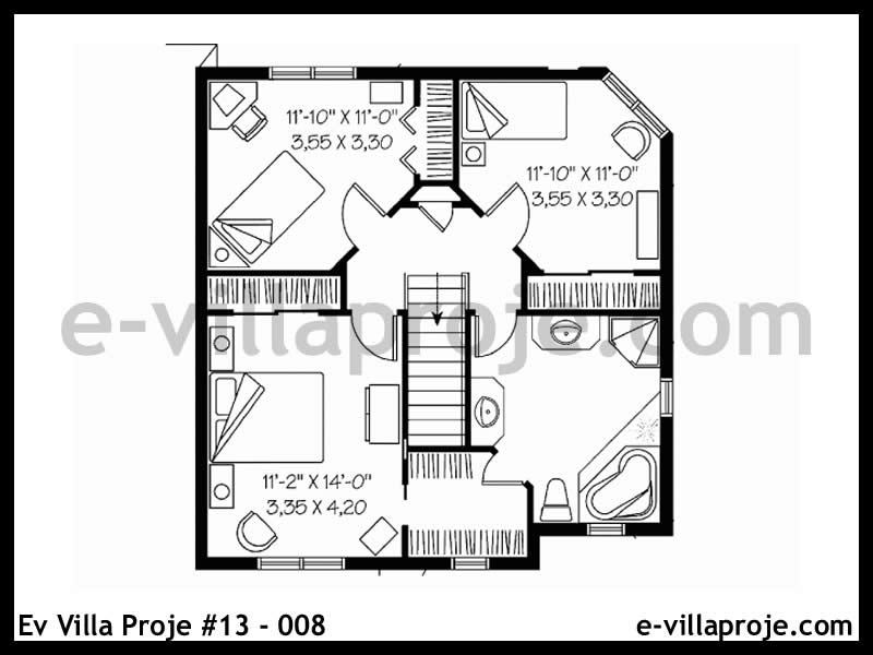 Model 13-008 — 150 m², 2 storeys thumbnail 3