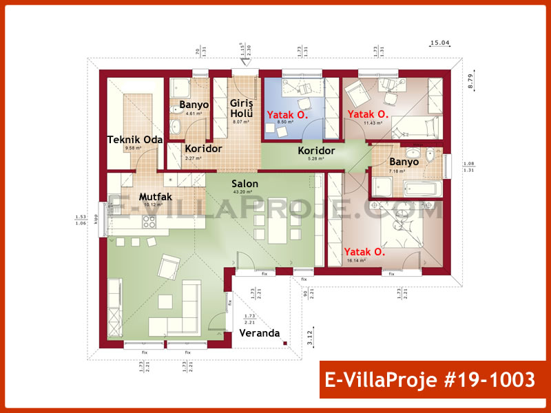 Model 19-1003 — 150 m², 1 storey thumbnail 2