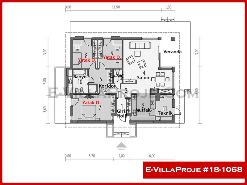 Model 18-1068 — 150 m², 1 storey thumbnail 2