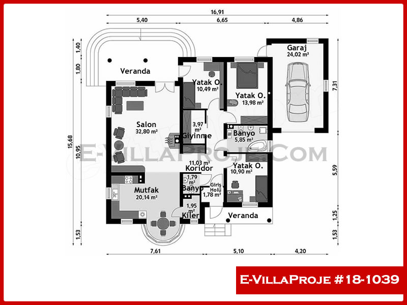 Model 18-1039 — 150 m², 1 storey thumbnail 2