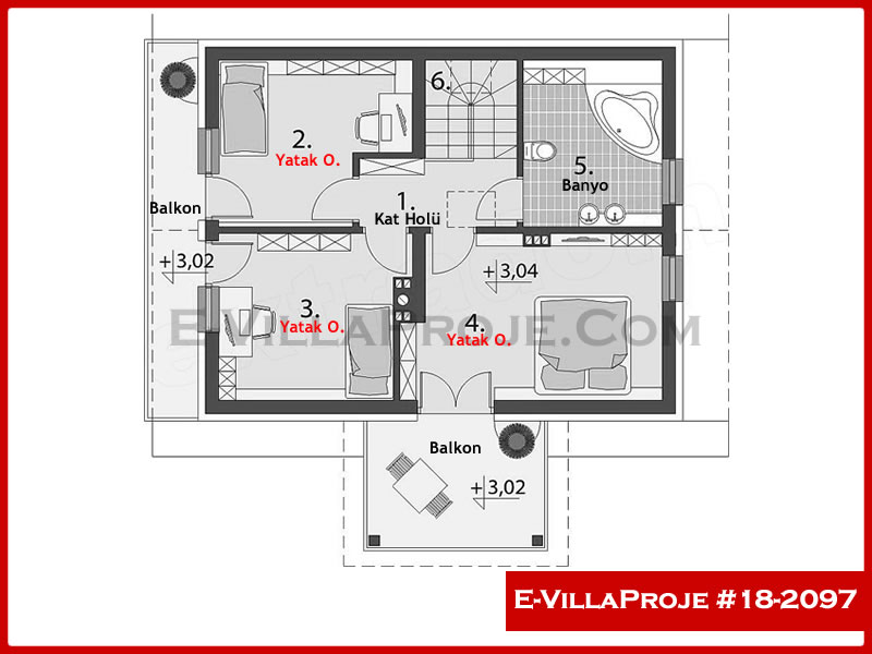 Model 18-2097 — 151 m², 2 storeys thumbnail 3