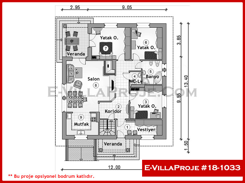 Model 18-1033 — 151 m², 1 storey thumbnail 2