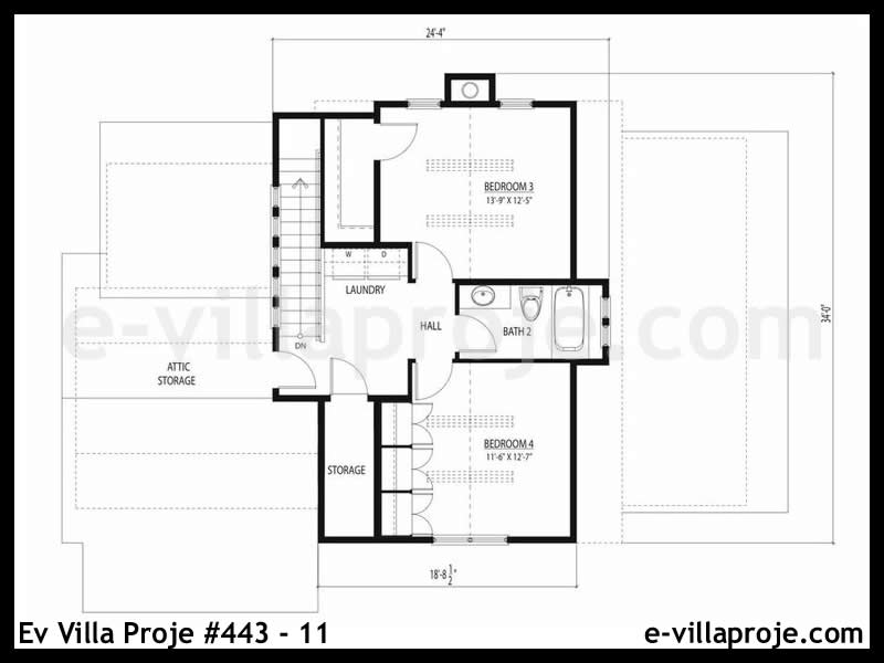 Model 443-11 — 152 m², 2 storeys thumbnail 3