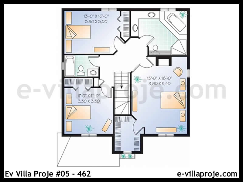 Model 05-462 — 152 m², 2 storeys thumbnail 3