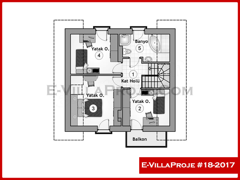 Model 18-2017 — 152 m², 2 storeys thumbnail 3