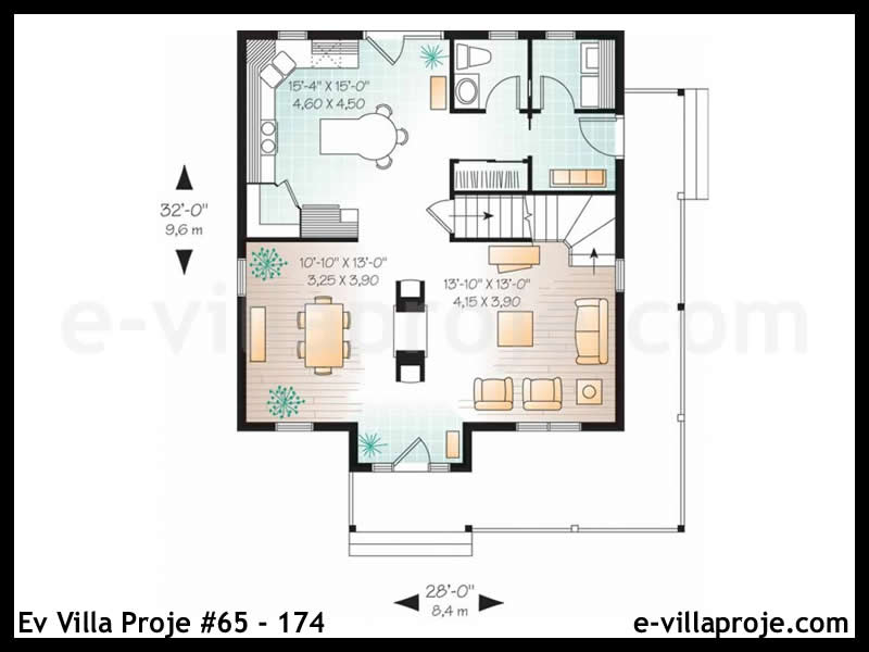 Model 65-174 — 152 m², 2 storeys thumbnail 2