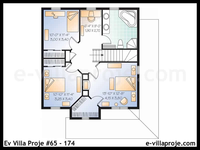 Model 65-174 — 152 m², 2 storeys thumbnail 3