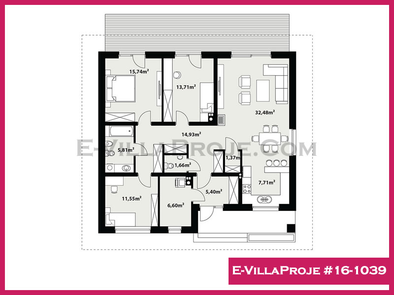 Model 16-1039 — 152 m², 1 storey thumbnail 2