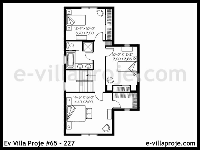 Model 65-227 — 154 m², 2 storeys thumbnail 3