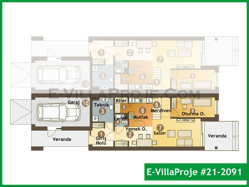 Model 21-2091 — 154 m², 2 storeys thumbnail 2
