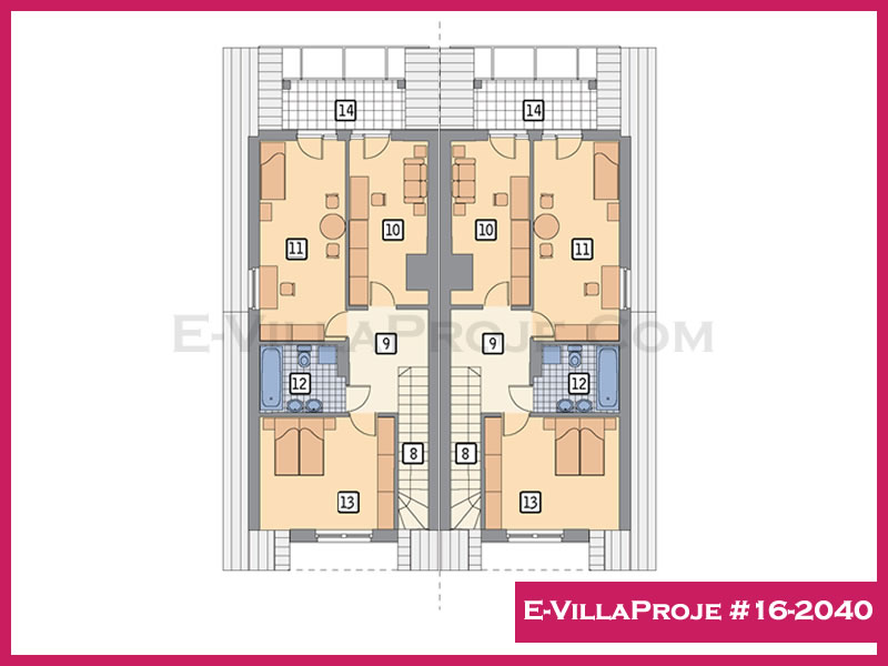Modell 16-2040 — 155 m², 2 Geschosse thumbnail 3