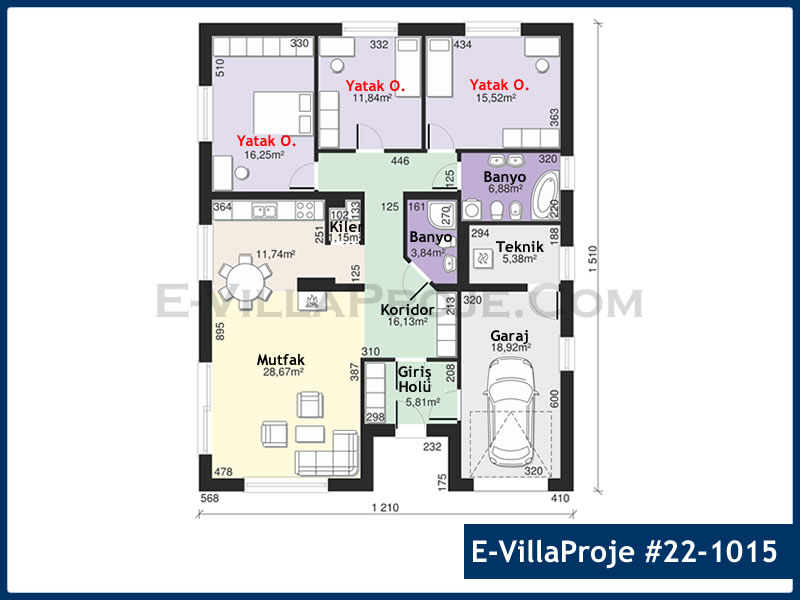 Model 22-1015 — 155 m², 1 storey thumbnail 2