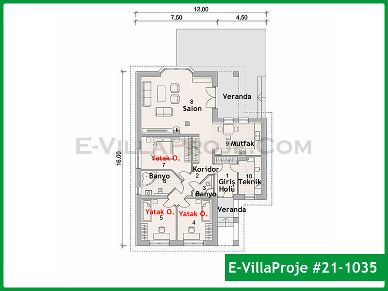 Model 21-1035 — 155 m², 1 storey thumbnail 2
