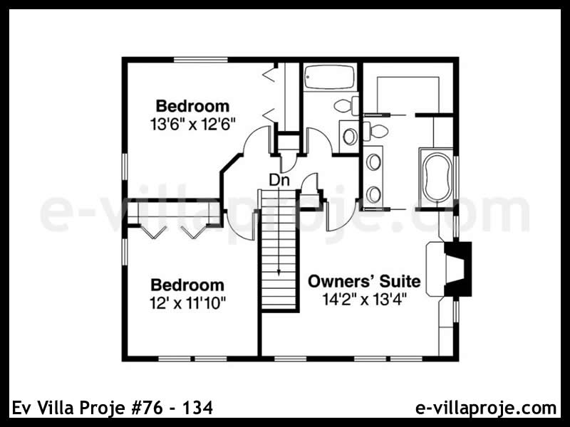 Model 76-134 — 156 m², 2 storeys thumbnail 3