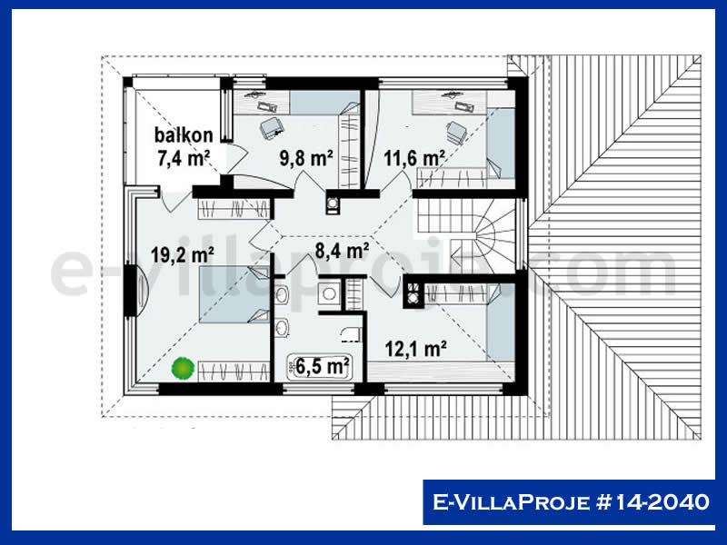 Model 14-2040 — 156 m², 2 storeys thumbnail 3
