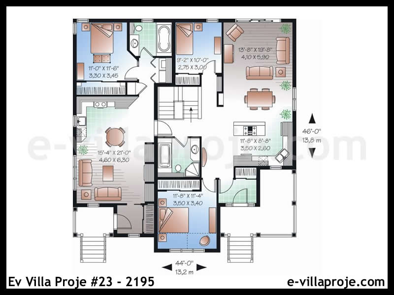 Model 23-2195 — 156 m², 1 storey thumbnail 2