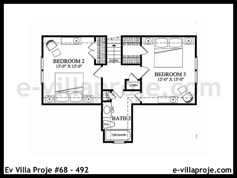 Modell 68-492 — 157 m², 2 Geschosse thumbnail 3