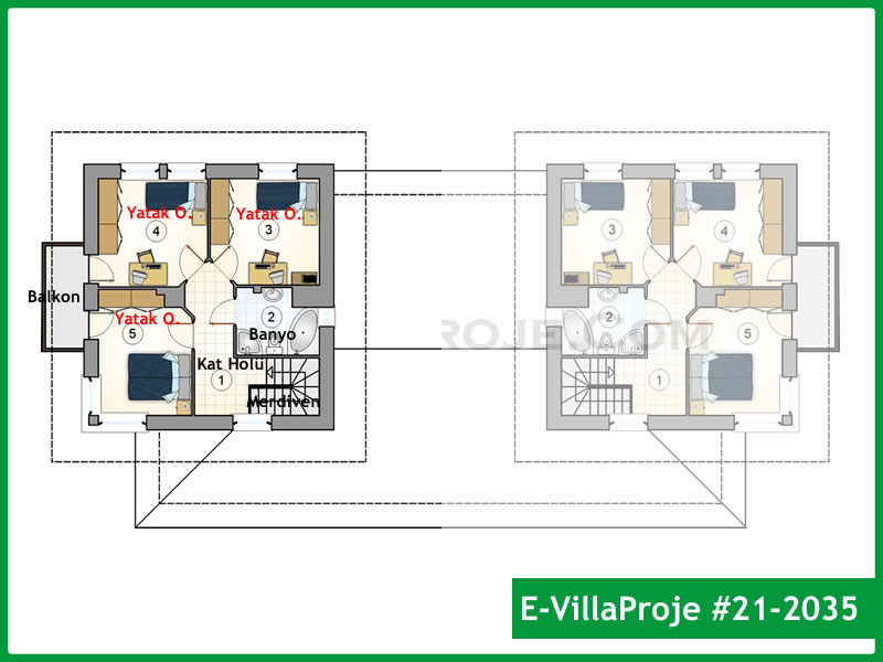 Model 21-2035 — 158 m², 2 storeys thumbnail 3