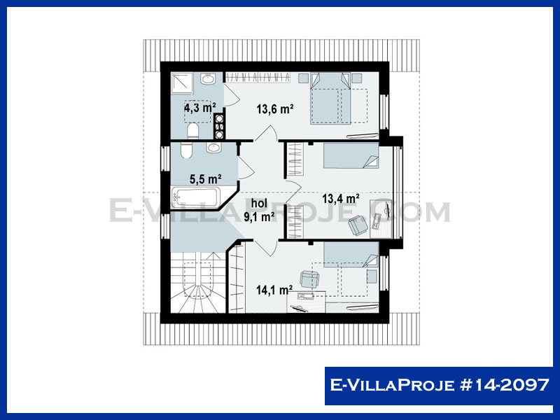 Model 14-2097 — 158 m², 2 storeys thumbnail 3