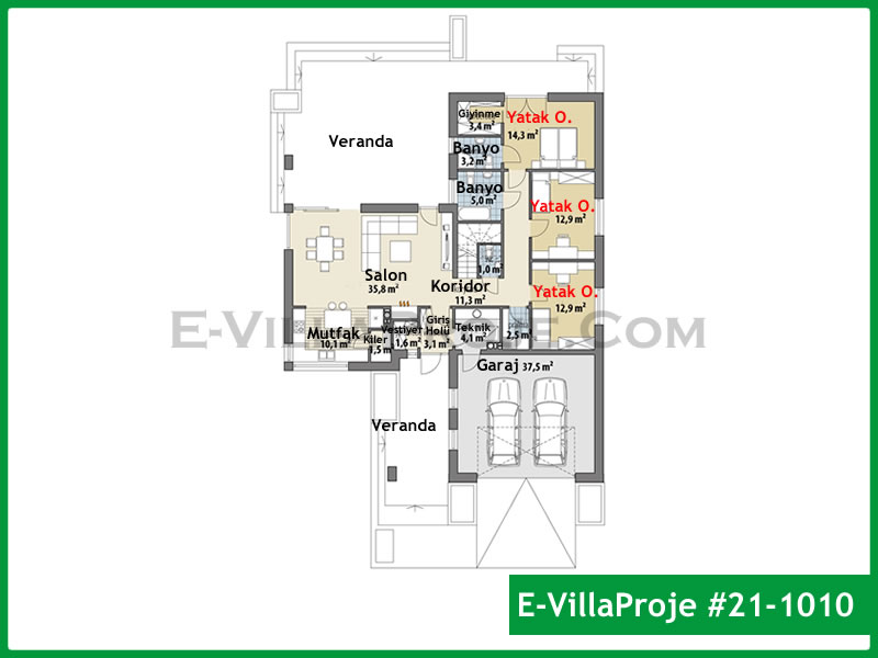 Model 21-1010 — 159 m², 1 storey thumbnail 2