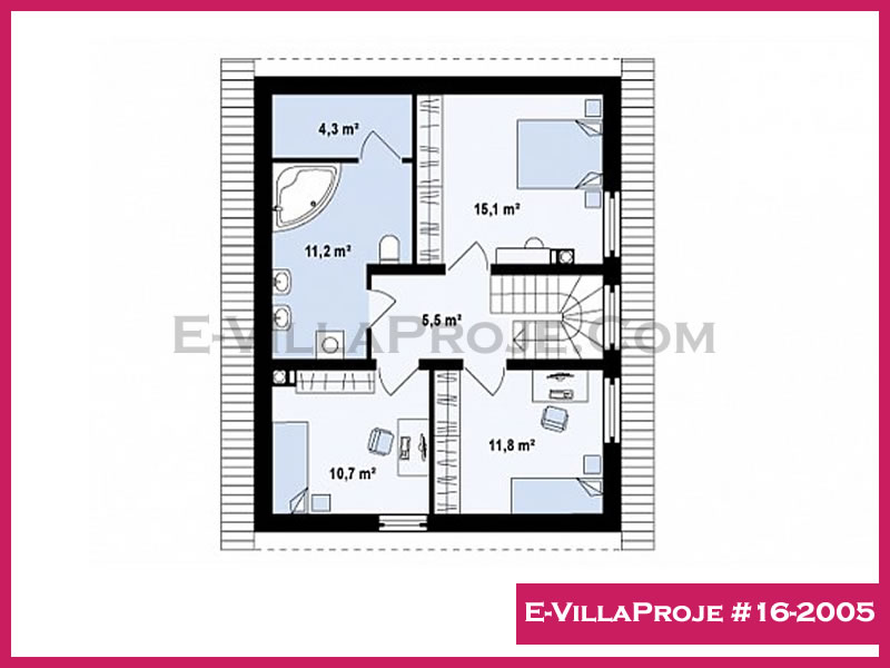 Model 16-2005 — 160 m², 2 storeys thumbnail 3