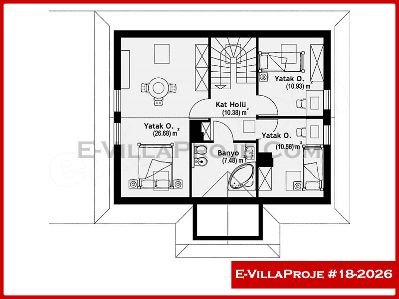Model 18-2026 — 160 m², 2 storeys thumbnail 3
