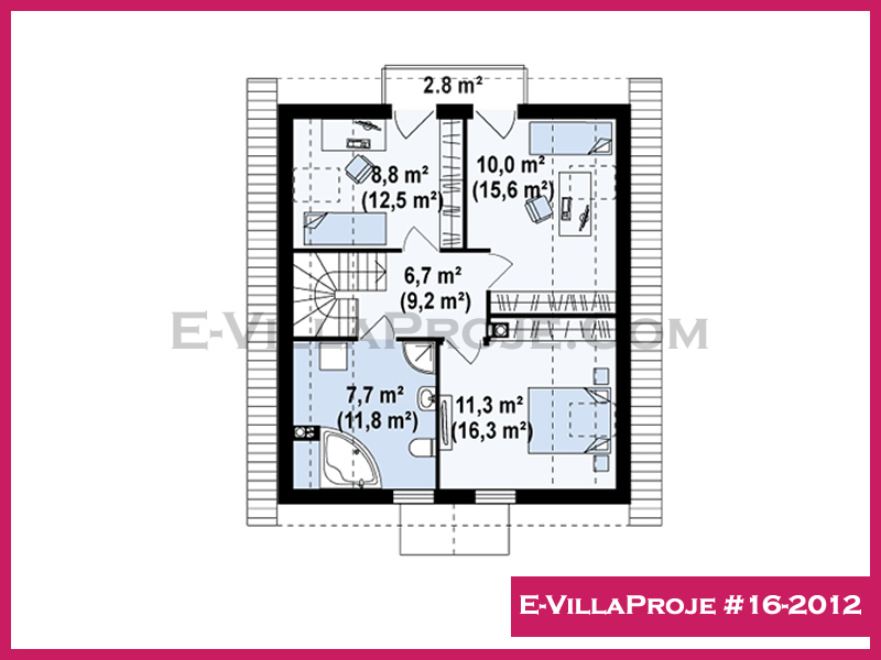 Model 16-2012 — 160 m², 2 storeys thumbnail 3