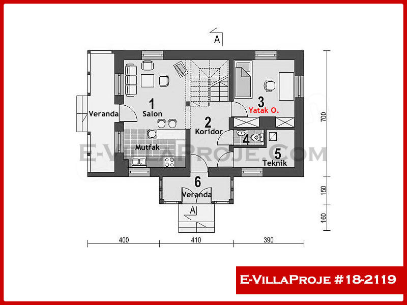 Model 18-2119 — 160 m², 2 storeys thumbnail 2