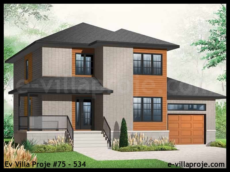 Model 75-534 — 160 m², 2 storeys - 75-534