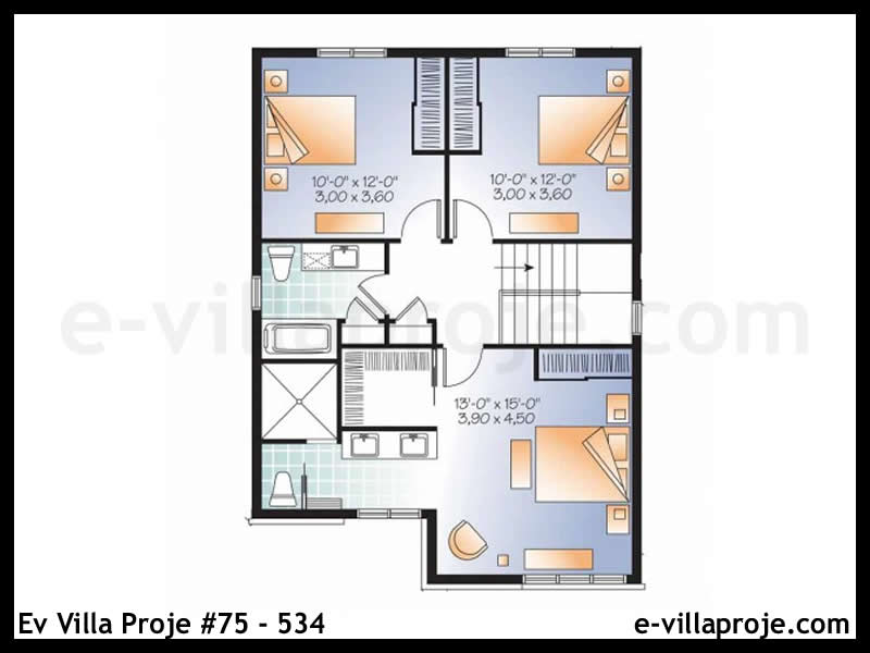 Model 75-534 — 160 m², 2 storeys thumbnail 3