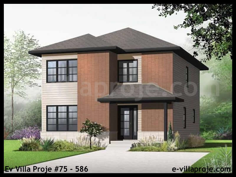 Model 75-586 — 160 m², 2 storeys - 75-586