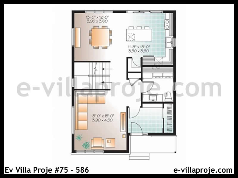 Model 75-586 — 160 m², 2 storeys thumbnail 2