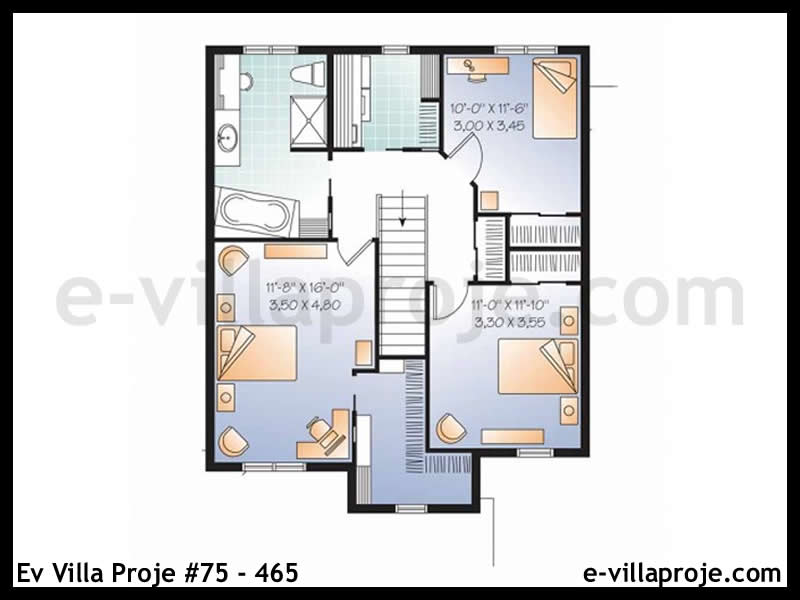 Model 75-465 — 160 m², 2 storeys thumbnail 3