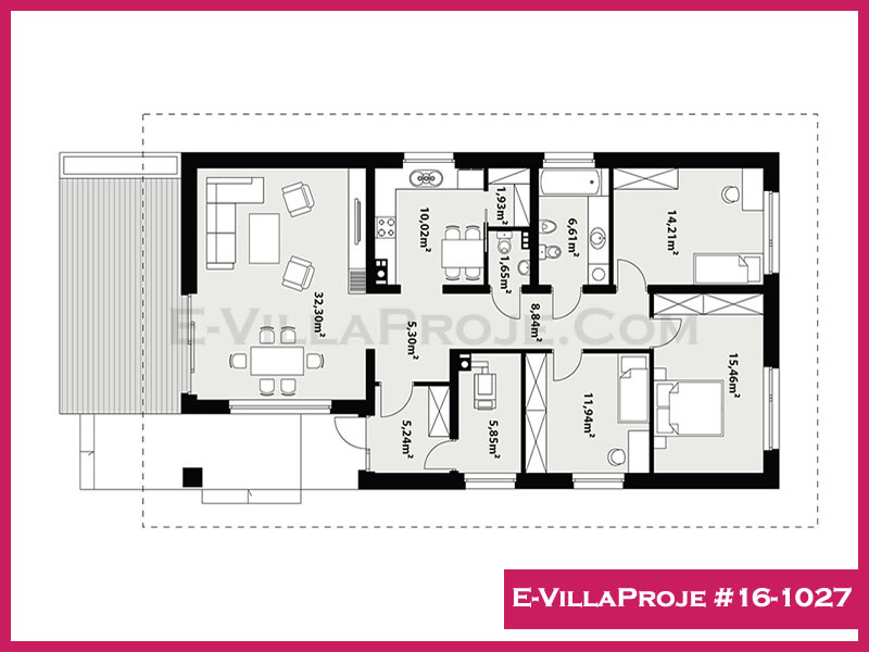 Model 16-1027 — 160 m², 1 storey thumbnail 2