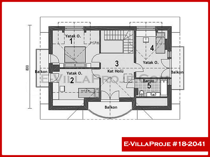 Model 18-2041 — 161 m², 2 storeys thumbnail 3