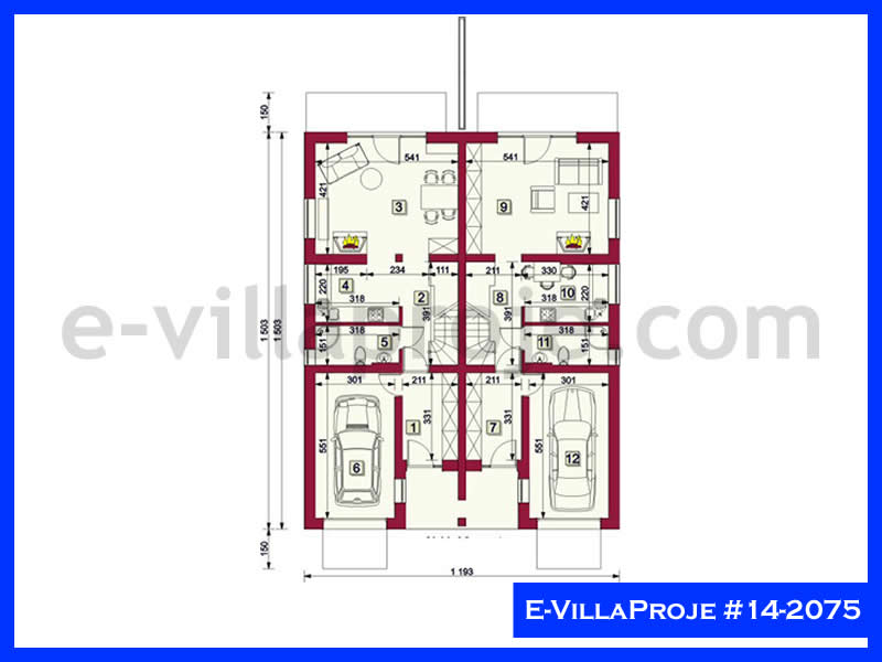 Model 14-2075 — 161 m², 2 storeys thumbnail 2
