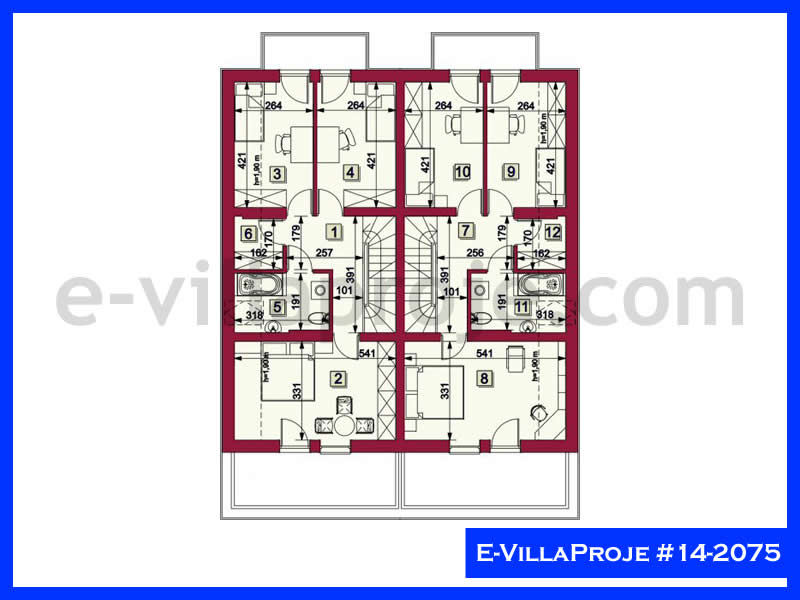 Model 14-2075 — 161 m², 2 storeys thumbnail 3